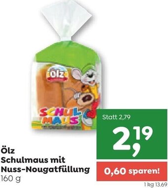 ADEG Ölz Schulmaus mit Nuss-Nougatfüllung 160 g Angebot
