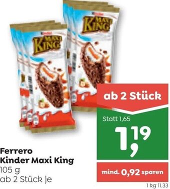 ADEG Ferrero Kinder Maxi King 105 g Angebot