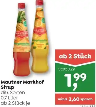 ADEG Mautner Markhof Sirup 0,7 Liter Angebot
