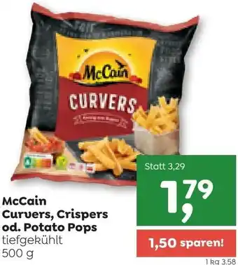 ADEG McCain Curvers, Crispers od. Potato Pops 500 g Angebot