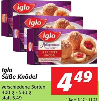 Strasser Markt Iglo Süße Knödel 400-530 g Angebot