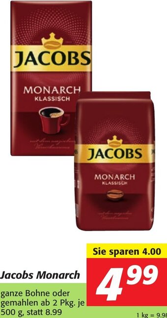 Strasser Markt Jacobs Monarch 500 g Angebot