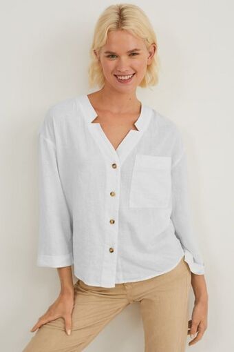 C&A Bluse - leinen-mix Angebot