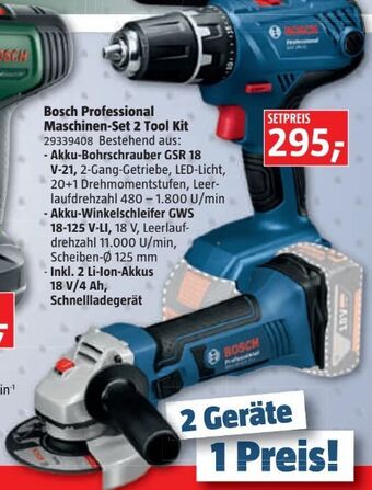 Bauhaus Professional Maschinen-Set 2 Tool Kit Angebot