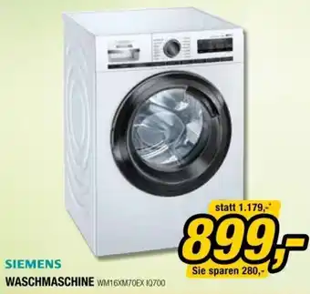 Expert Siemens Waschmaschine WM16XM70EX Angebot