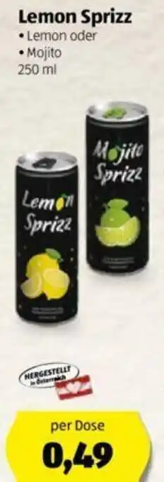 Hofer Lemon Sprizz 250 ml Angebot