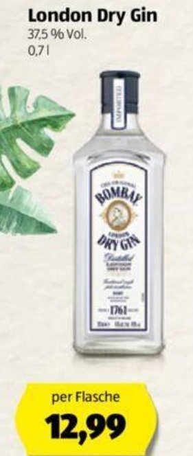 Hofer London dry Gin Angebot