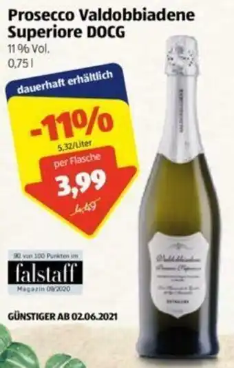 Hofer Prosecco Valdobbiadene Angebot