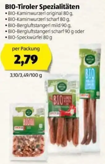 Hofer Bio Tiroler Spezialitäten 80 g Angebot