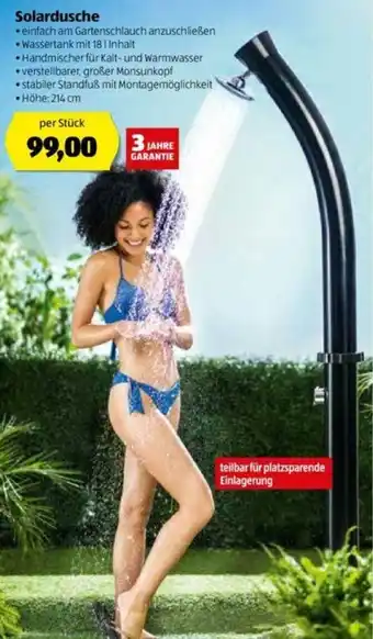 Hofer Solardusche 214 cm Angebot