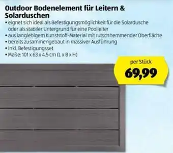 Hofer Outdoor Bodenelement Für Leitern & Solarduschen Angebot