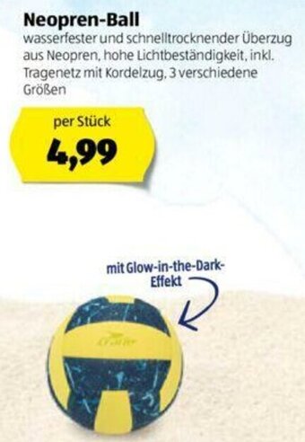 Hofer Neopren Ball Angebot