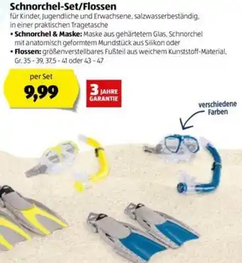 Hofer Schnorchel Set/Flossen Angebot