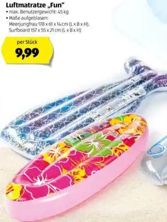 Hofer Luftmatratze Fun Angebot