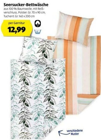 Hofer Seersucker Bettwäsche Angebot