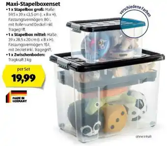 Hofer Maxi Stapelboxenset Angebot