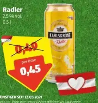 Hofer Radler 0.5L Angebot