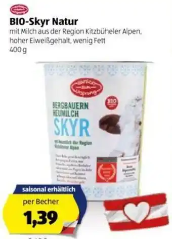 Hofer Bio Skyr Natur 400g Angebot