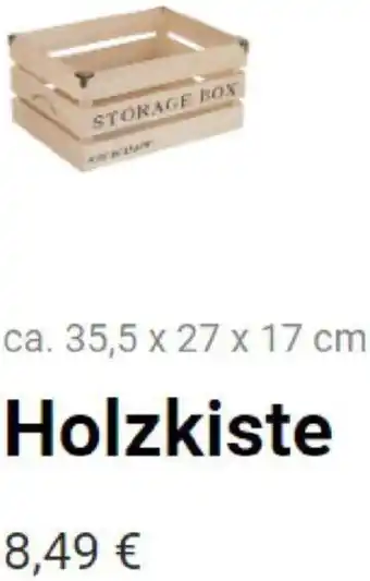 KiK Holzkiste 35,5 x 27 x 17 cm Angebot
