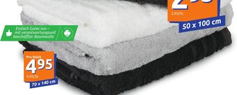 Action Handtuch oder Badetuch 70 x 140 cm Angebot