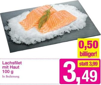 Sutterlüty Lachsfilet mit Haut 100 g Angebot