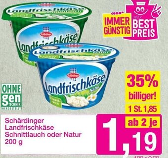 Sutterlüty Schärdinger Landfrischkäse Schnittlauch oder Natur 200 g Angebot