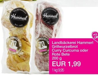 Sutterlüty Landbäckerei Hammerl Grillwurzelbrot Curry Curcuma oder Rote Bete 200 g Angebot