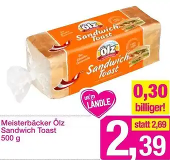 Sutterlüty Meisterbäcker Ölz Sandwich Toast 500 g Angebot