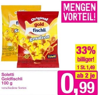 Sutterlüty Soletti Goldfischli 100 g Angebot