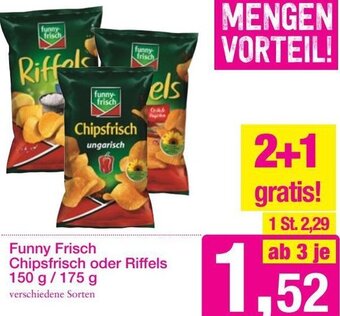 Sutterlüty Funny Frisch Chipsfrisch oder Riffels 150 g/ 175 g Angebot