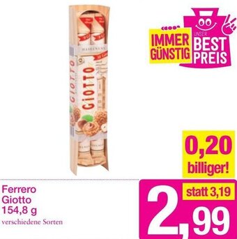Sutterlüty Ferrero Giotto 154,8 g Angebot
