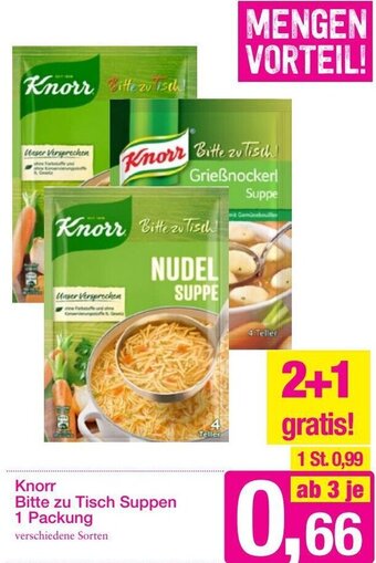 Sutterlüty Knorr Bitte zu Tisch Suppen 1 packung Angebot