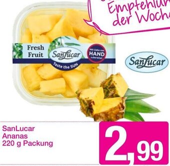 Sutterlüty SanLucar Ananas 220 g Angebot
