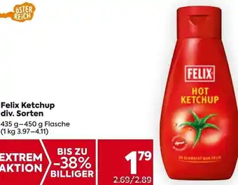 Billa Felix Ketchup 435 g-450 g Angebot