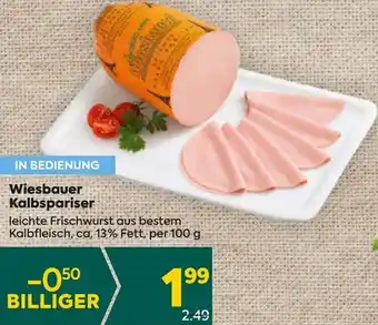 Billa Wiesbauer Kalbspariser 100 g Angebot