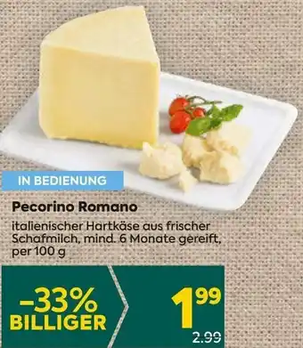 Billa Pecorino Romano 100 g Angebot