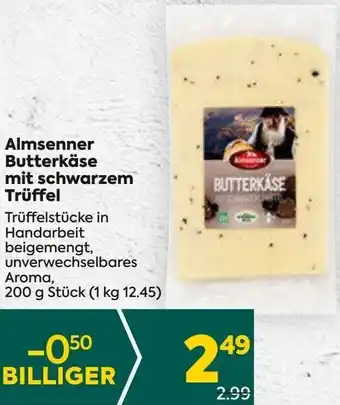 Billa Almsenner Butterkäse mit Schwarzem Trüffel 200 g Angebot