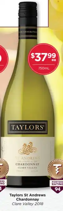 Porters Taylors St Andrews chardonnay offer