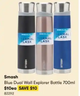 BIG W Smash Blue Dual Wall Explorer Bottle 700ml 82292 offer
