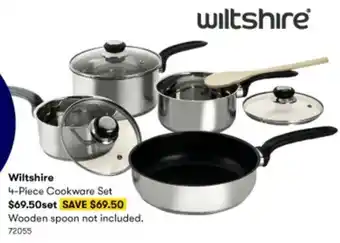 BIG W Wiltshire 4-Piece Cookware Set 72055 offer