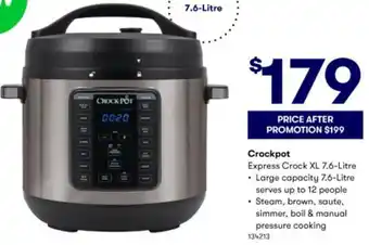 Crock Pot Express Crock XL 7.6 - Litre 134213
