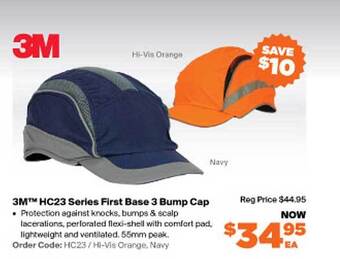 RSEA Safety 3m Hc23 Series First Base 3 Bump Cap offer