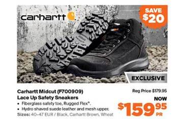 RSEA Safety Carhartt Midcut Lace Up Safety Sneakers offer