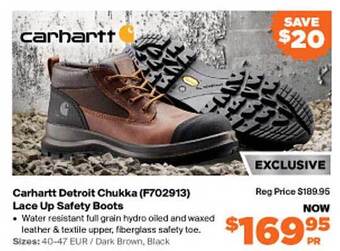 RSEA Safety Carhartt Detroit Chukka Lace Up Safety Boots offer