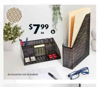 ALDI Metal Desk Storage offer