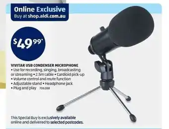 Vivitar USB Condenser Microphone