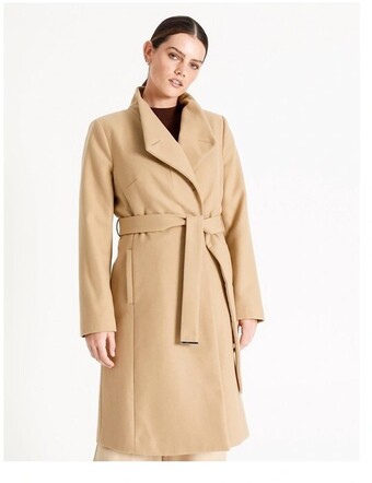Basque Funnel Neck Coat