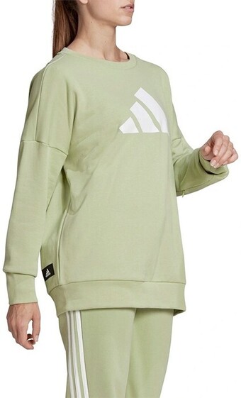 adidas Future Icons Crew in Lime