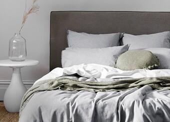 Aura Home Chambray Vintage Quilt Cover