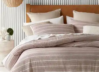Myer Australian House & Garden Avallon Stripe Quilt Cover Set* offer